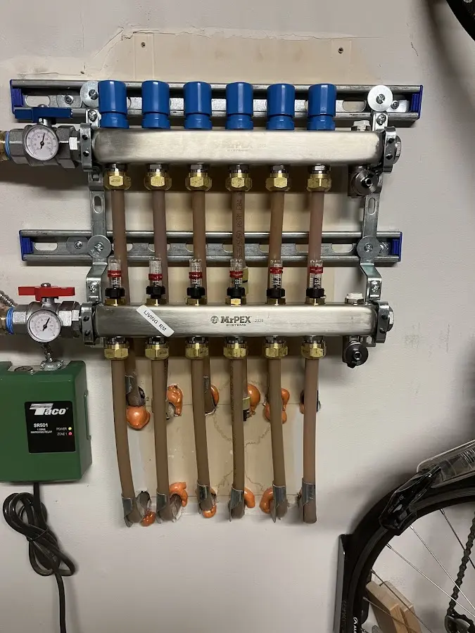 Plumber performing Gas Leak Detection at a residential property in Briar Chapel